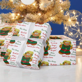 Gingerbröd Cookie Brev från juljul Presentpapper
