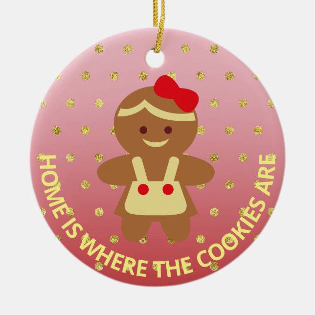 Gingerbröd Cookie Chef jul Ornament (Framsidan)