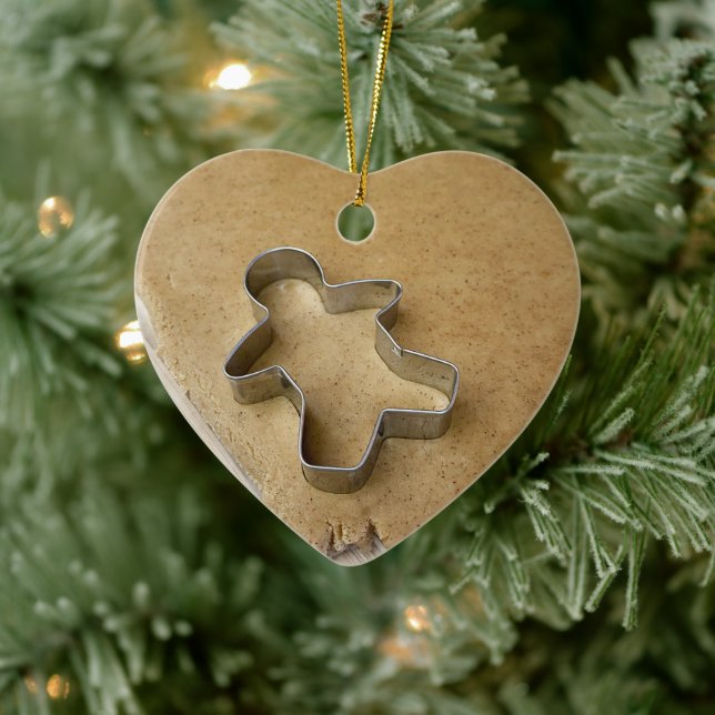 Gingerbröd Cookie Cutter Julgransprydnad Keramik (Träd)
