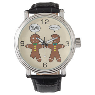Gingerbröd Cookie jul Humor Armbandsur