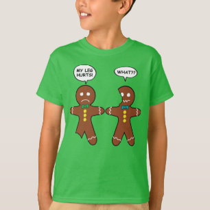 Gingerbröd Cookie jul Humor Mörk grönt T Shirt