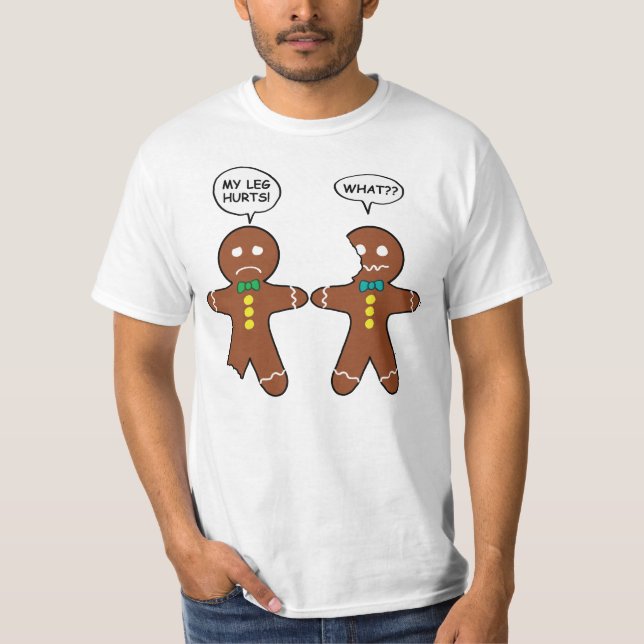 Gingerbröd Cookie jul Humor T Shirt (Framsida)