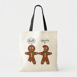Gingerbröd Cookie jul Humor Tygkasse
