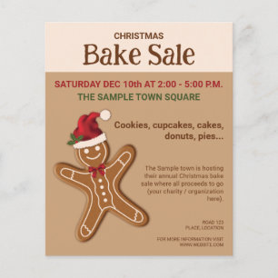 Gingerbröd Cookie-julboksaldo Flygblad