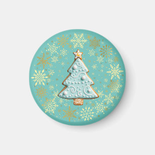 Gingerbröd Cookie, Julgran Magnet