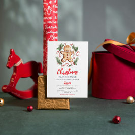 Gingerbröd Cookie-julklapp Inbjudningar