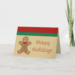 Gingerbröd Cookie-julkort Helgkort