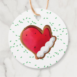 Gingerbröd Cookie Mitten jul Sprinkles Kids Gåvor Etiketter