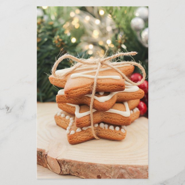 Gingerbröd Cookies Brevpapper (Framsida)