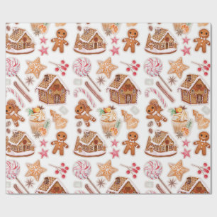 Gingerbröd Cookies Candyland Presentpapper