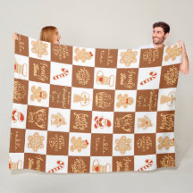 Gingerbröd Cookies Checkated Mönster