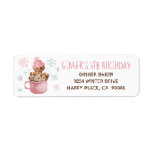 Gingerbröd Cookies & Cocoa Girl Winter Birthday
