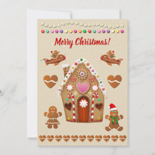 Gingerbröd Cookies Firande Julkort