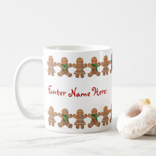 Gingerbröd Cookies firar jul Kaffemugg