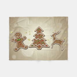 Gingerbröd Cookies Fleecefilt