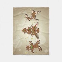 Gingerbröd Cookies Fleecefilt