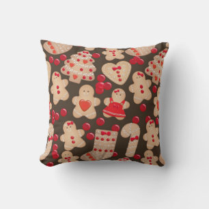 Gingerbröd Cookies Helgdag Cookie-jul Kudde