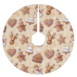 Gingerbröd Cookies jul Julgransmatta Borstad Polyester