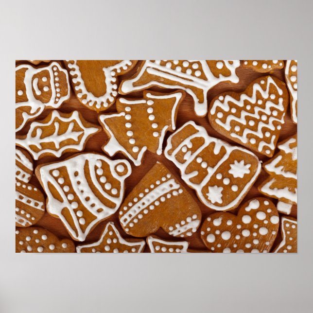 Gingerbröd Cookies Jul poster (Framsidan)