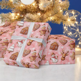 Gingerbröd Cookies jul Presentpapper
