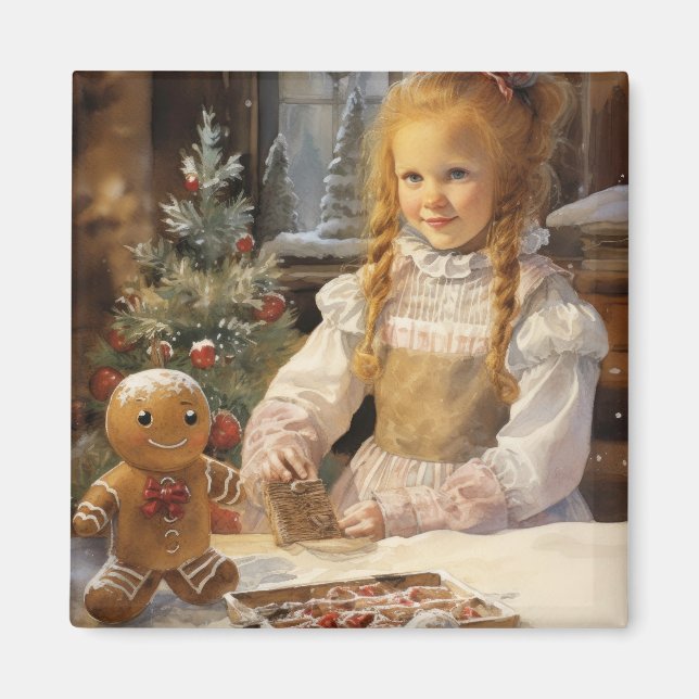 Gingerbröd Cookies Land Kitchen magnet (Framsidan)