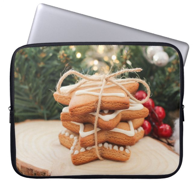 Gingerbröd Cookies Laptop Fodral (Framsidan)