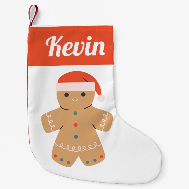 Gingerbröd Cookies Liten Julstrumpa (Framsidan)