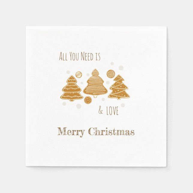 Gingerbröd Cookies Pappersservett (Framsidan)