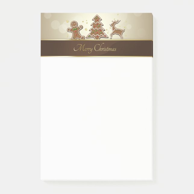 Gingerbröd Cookies Post-it Block (Framsida)