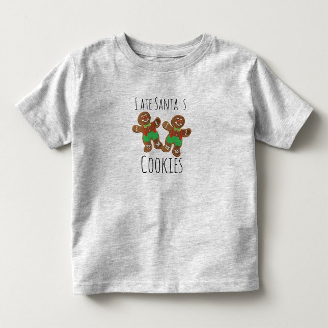 Gingerbröd Cookies Småbarn Bra Jersey T-Shirt (Framsida)