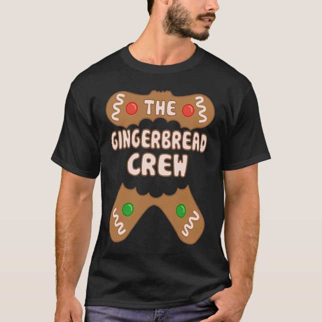 Gingerbröd Crew Family Matching Group Christm T Shirt (Framsida)
