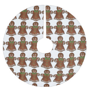 Gingerbröd Dam Julkookies Helgdag Baking Julgransmatta Borstad Polyester