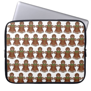 Gingerbröd Dam Woman jul-Helgdag Cookie Laptop Sleeve