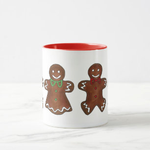 Gingerbröd Dam Woman jul-Helgdag Cookie Mugg