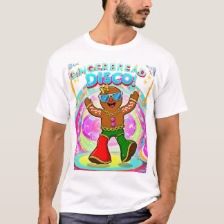 Gingerbröd Disco Party Retro - juldesign T Shirt