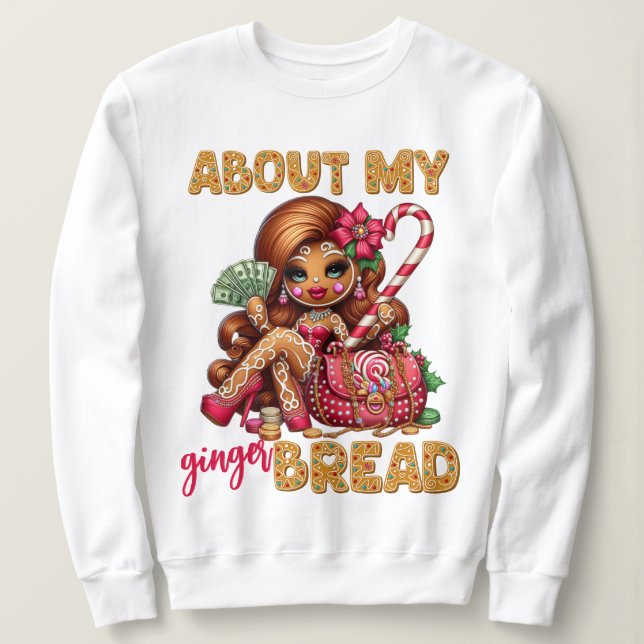 Gingerbröd Diva Funny Urban-jul T Shirt (Design framsida)