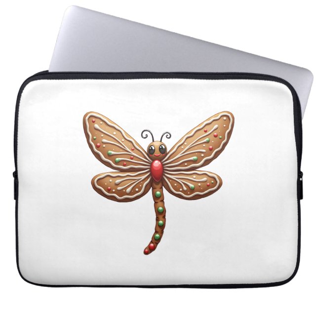 Gingerbröd Dragonfly Laptop Fodral (Framsidan)