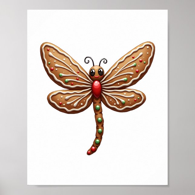 Gingerbröd Dragonfly Poster (Framsidan)