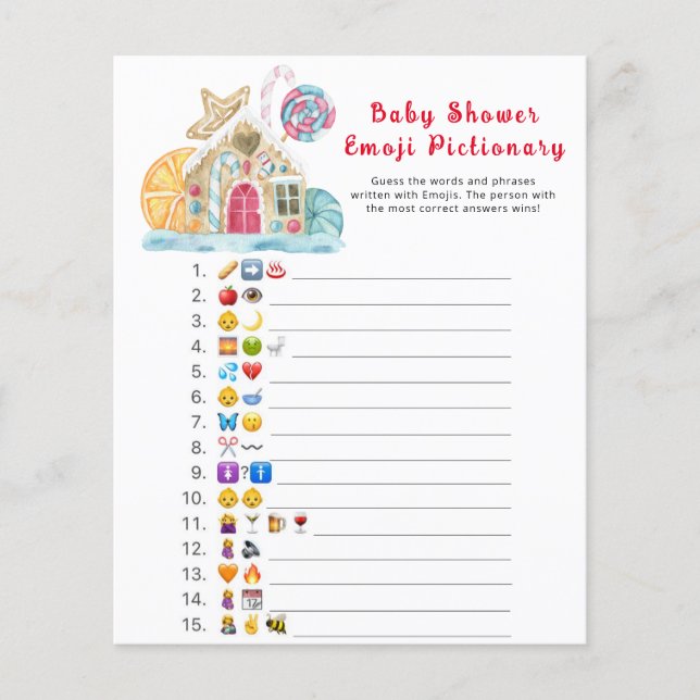 Gingerbröd - Emoji pipotionary-spel (Framsida)