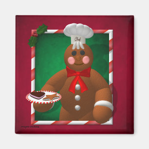 Gingerbröd-familjen: Little Baker Magnet