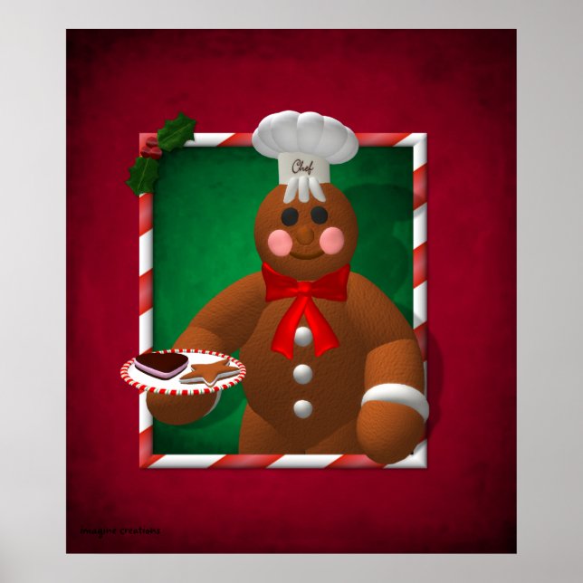Gingerbröd-familjen: Little Baker Poster (Framsidan)