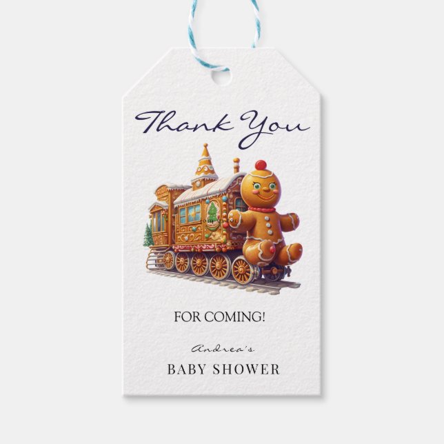 Gingerbröd | Favoriter tack för julklapp Presentetikett (Framsidan)