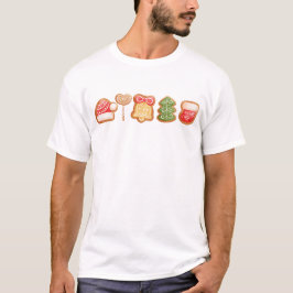 Gingerbröd Festive Coola Trendig jul T Shirt