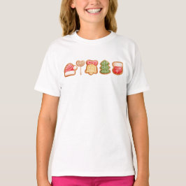 Gingerbröd Festive Coola Trendig jul T Shirt