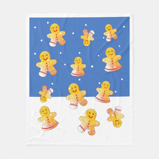 Gingerbröd Fleece Blanket (Framsidan)