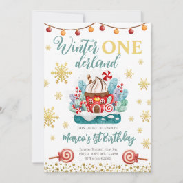 Gingerbröd Födelsedagsfest Inbjudan