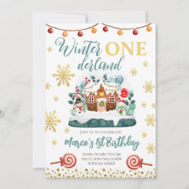 Gingerbröd Födelsedagsfest Inbjudan