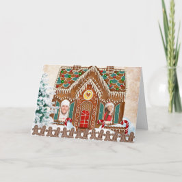 Gingerbröd Fotojulkort Helgkort