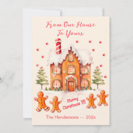 Gingerbröd från vårt hus julkort