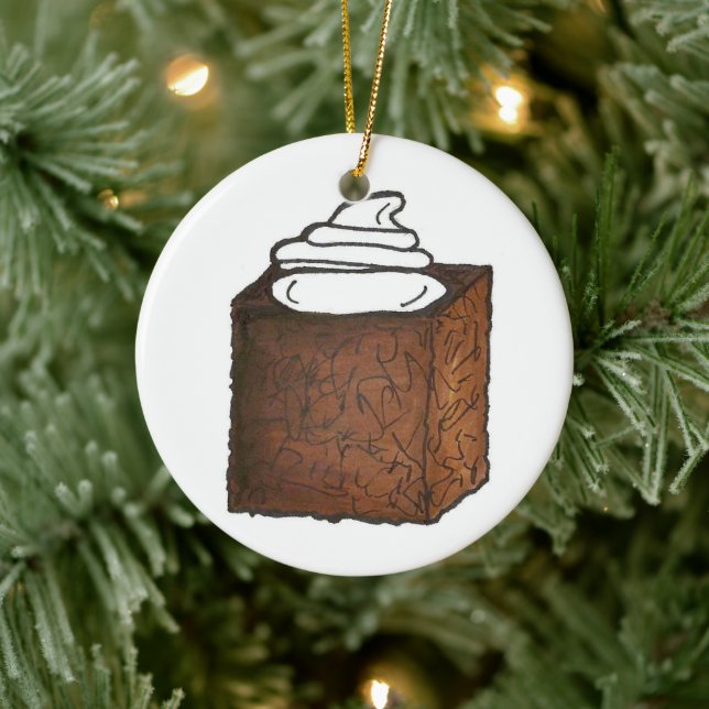 Gingerbröd Ginger Bread Cake-julklapp Julgransprydnad Keramik (Träd)